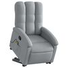 vidaXL Sill&oacute;n de masaje reclinable de pie de tela gris claro