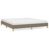 vidaXL Cama sin colch&oacute;n tela gris taupe 180x200 cm