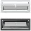 vidaXL Ventana de s&oacute;tano RISOR 110 x 40 cm PVC y vidrio Gris antracita
