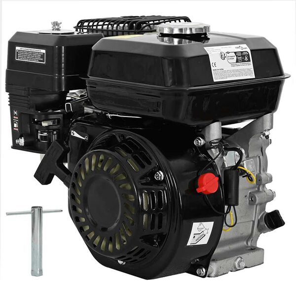 vidaXL Motor de gasolina negro de 6,5 HP y 4,8 kW
