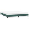 vidaXL Estructura cama sin colch&oacute;n terciopelo verde oscuro 180x210 cm