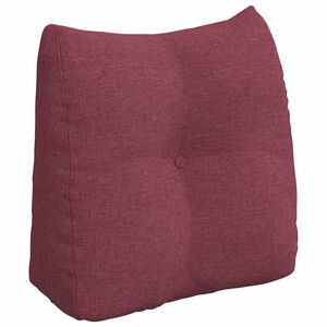 vidaXL Coj&iacute;n de Espalda Rojo vino 45 x 24 x 50 cm tela