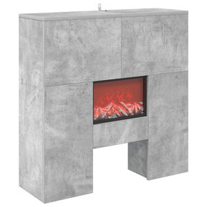 vidaXL Chimenea el&eacute;ctrica Hormig&oacute;n 75 x 24,5 x 75 cm
