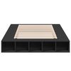 vidaXL Estructura de cama madera de ingenier&iacute;a negra 135x190 cm