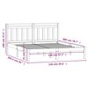 vidaXL Estructura de cama madera maciza de pino 120x200 cm