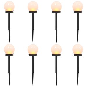 vidaXL Luces solares exteriores con pico de tierra 8 uds. 38,5 cm ABS