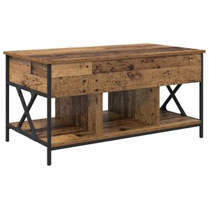 vidaXL Mesa de Caf&eacute; Madera envejecida 100 x 55 x 48.5 cm