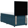 vidaXL Cama box spring con colch&oacute;n terciopelo azul 90x200 cm