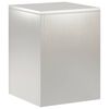 vidaXL Soporte de plantas Plateado 30 x 30 x 40 cm Acero