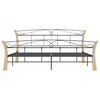 vidaXL Estructura de cama sin colch&oacute;n metal negro 200x200 cm