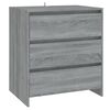 vidaXL Aparador de 2 piezas madera manufacturada gris Sonoma