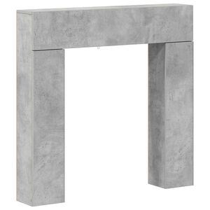 vidaXL Marco de chimenea Gris Hormig&oacute;n 102 x 18 x 100,5 cm