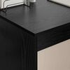 vidaXL Escritorio Roble Negro 109 x 50 x 78 cm Madera de ingenier&iacute;a