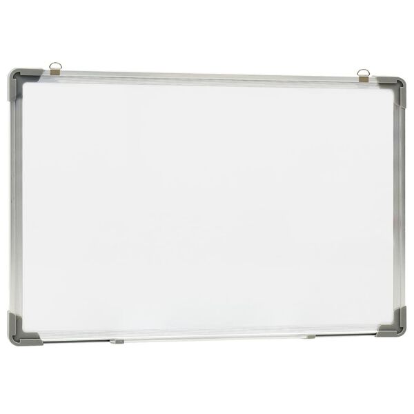 vidaXL Pizarra magn&eacute;tica de borrado en seco acero blanco 60x40 cm