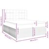 vidaXL Cama box spring con colch&oacute;n terciopelo gris claro 200x200 cm