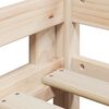 vidaXL Cama litera sin colch&oacute;n madera maciza de pino 90x190 cm