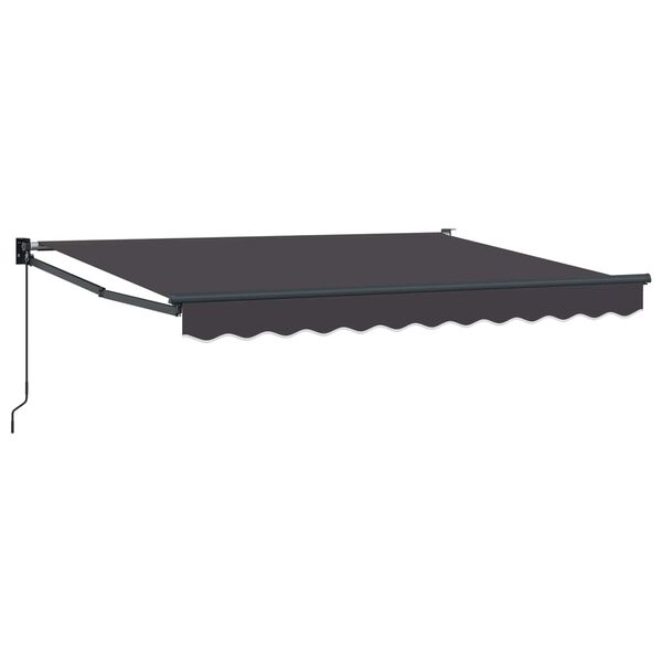 vidaXL Toldo retr&aacute;ctil manual Antracita 2,5 x 2 m