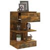 vidaXL Mesita de noche madera contrachapada roble ahumado 40x35x65 cm