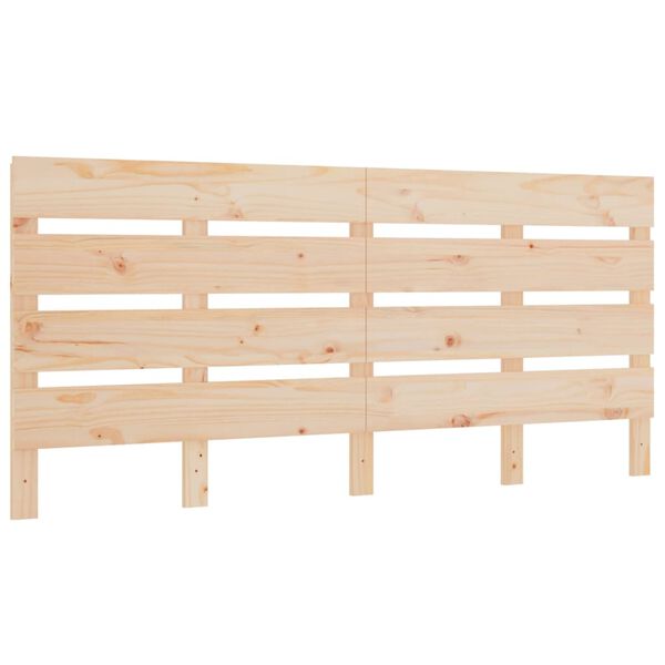 vidaXL Cabecero de cama madera maciza de pino 200x3x80 cm