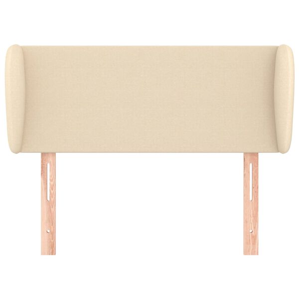 vidaXL Cabecero de tela color crema 93x23x78/88 cm