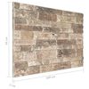 vidaXL Paneles de pared 3D diseño de ladrillo 10 uds EPS multicolor