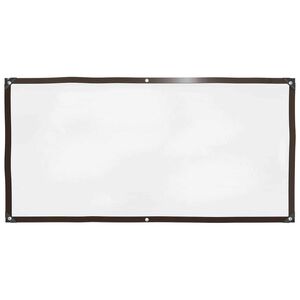 vidaXL Lona con ojales Transparente 1 x 2 m Polietileno