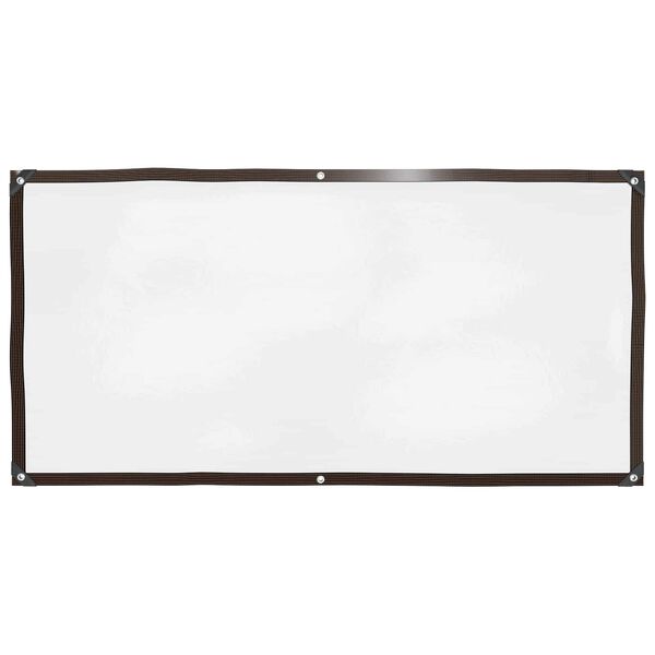 vidaXL Lona con ojales Transparente 1 x 2 m Polietileno