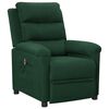 vidaXL Sill&oacute;n reclinable el&eacute;ctrico tela verde oscuro