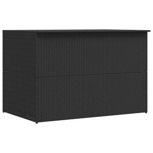 vidaXL Caja de almacenaje jard&iacute;n rat&aacute;n sint&eacute;tico negro 150x100x100 cm