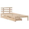 vidaXL Estructura cama con cajones madera maciza pino 100x200 cm