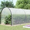 vidaXL Lona transparente con ojales polietileno 10x10 m