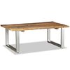vidaXL Mesa de centro madera maciza reciclada 100x60x38 cm