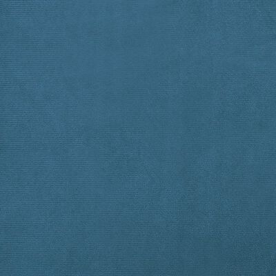 vidaXL Sofá para niños con reposapiés terciopelo azul 100x50x30 cm