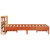 vidaXL Estructura de cama sin colch&oacute;n madera maciza marr&oacute;n 75x190 cm