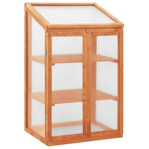 vidaXL Invernadero de madera de abeto 60x45x100 cm