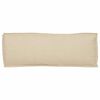 vidaXL Coj&iacute;n Beige 110 x 40 x 8 cm Tela Oxford