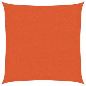 vidaXL Toldo de vela HDPE naranja 160 g/m&sup2; 2x2 m