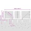 vidaXL Poste de Valla Plateado 25 x 0,4 m (malla de 19 x 19 mm) Acero