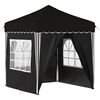 vidaXL Carpa Plegable para Fiestas Negro 195 x 195 x 245 cm