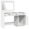 vidaXL Mesa de tocador con caj&oacute;n 2 pcs Blanco 40 x 41 x 75 cm
