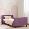 vidaXL Cama para niños con cabecero Morado 90 x 190 cm Terciopelo