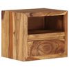 vidaXL Mesita de noche de madera maciza de acacia 40x30x35 cm