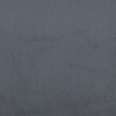 vidaXL Banco de terciopelo gris oscuro 98x56x69 cm