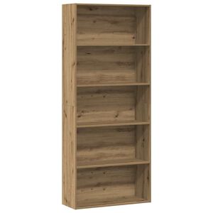 vidaXL Estanter&iacute;a madera de ingenier&iacute;a roble artisian 80x30x189 cm