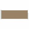 vidaXL Toldo lateral retr&aacute;ctil 500 x 100 cm Poli&eacute;ster Rectangular Topo