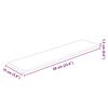 vidaXL Paneles de pared 12 uds cuero sint&eacute;tico gris 60x15 cm 1,08 m&sup2;