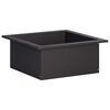 vidaXL Anillo para hoguera Negro 90 x 90 x 25 cm Acero