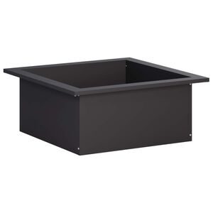 vidaXL Anillo para hoguera Negro 90 x 90 x 25 cm Acero