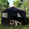 vidaXL Carpa de Fiesta Negro 292 x 292 x 315 cm Tela Oxford