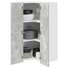 vidaXL Mueble colgante con puerta Gris Concreto y 57 x 57 x 100 cm